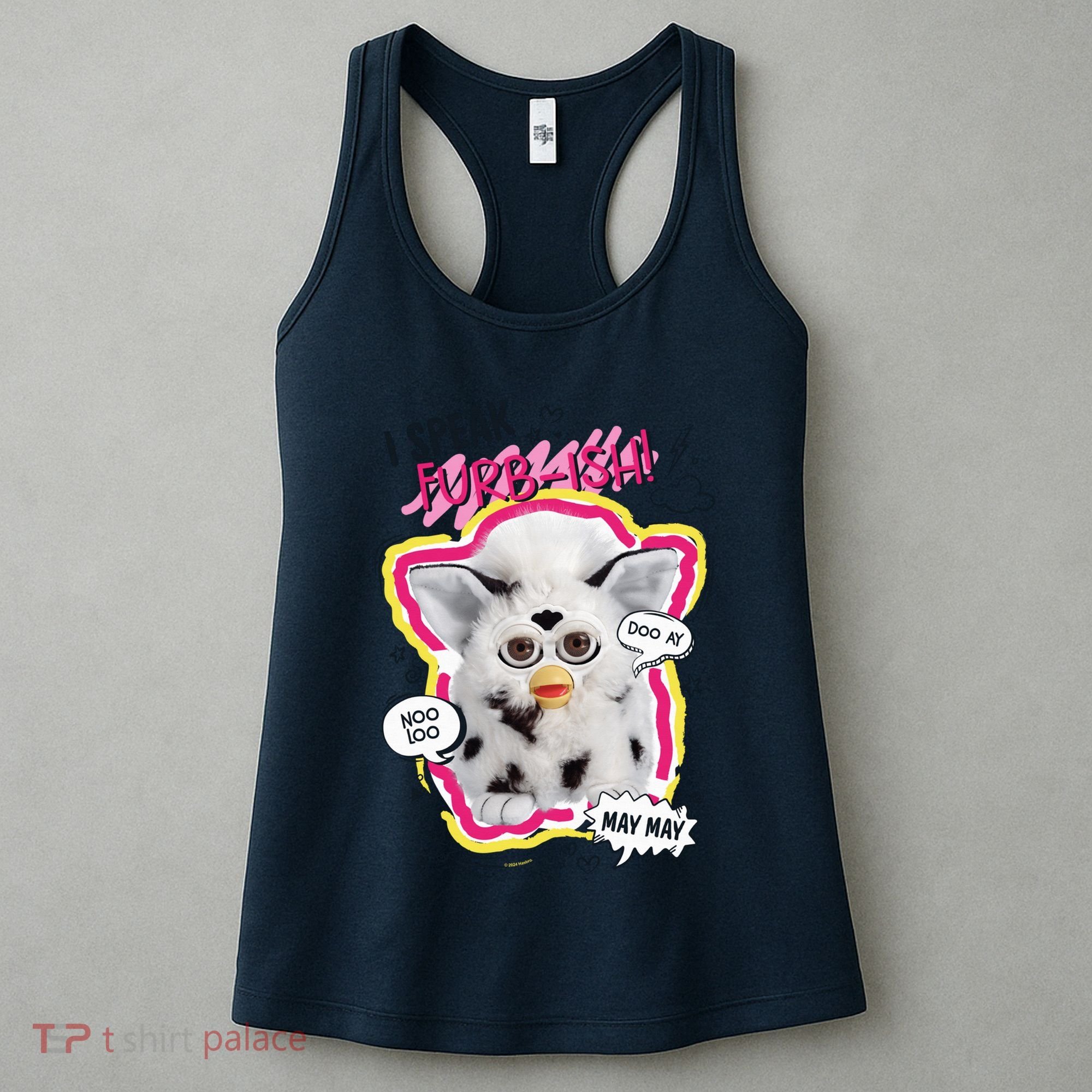 I Speak Furbish! Snowball Retro Vibes Big Chest Women's Tank Top