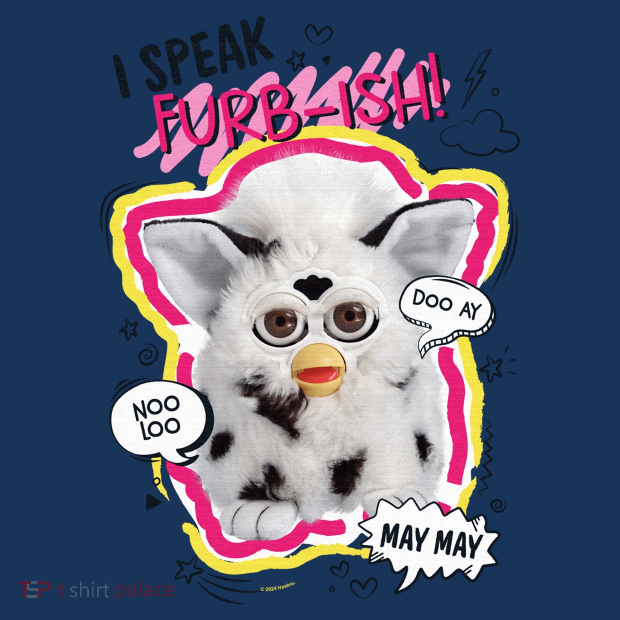 I Speak Furbish! Snowball Retro Vibes Big Chest Women's Tank Top