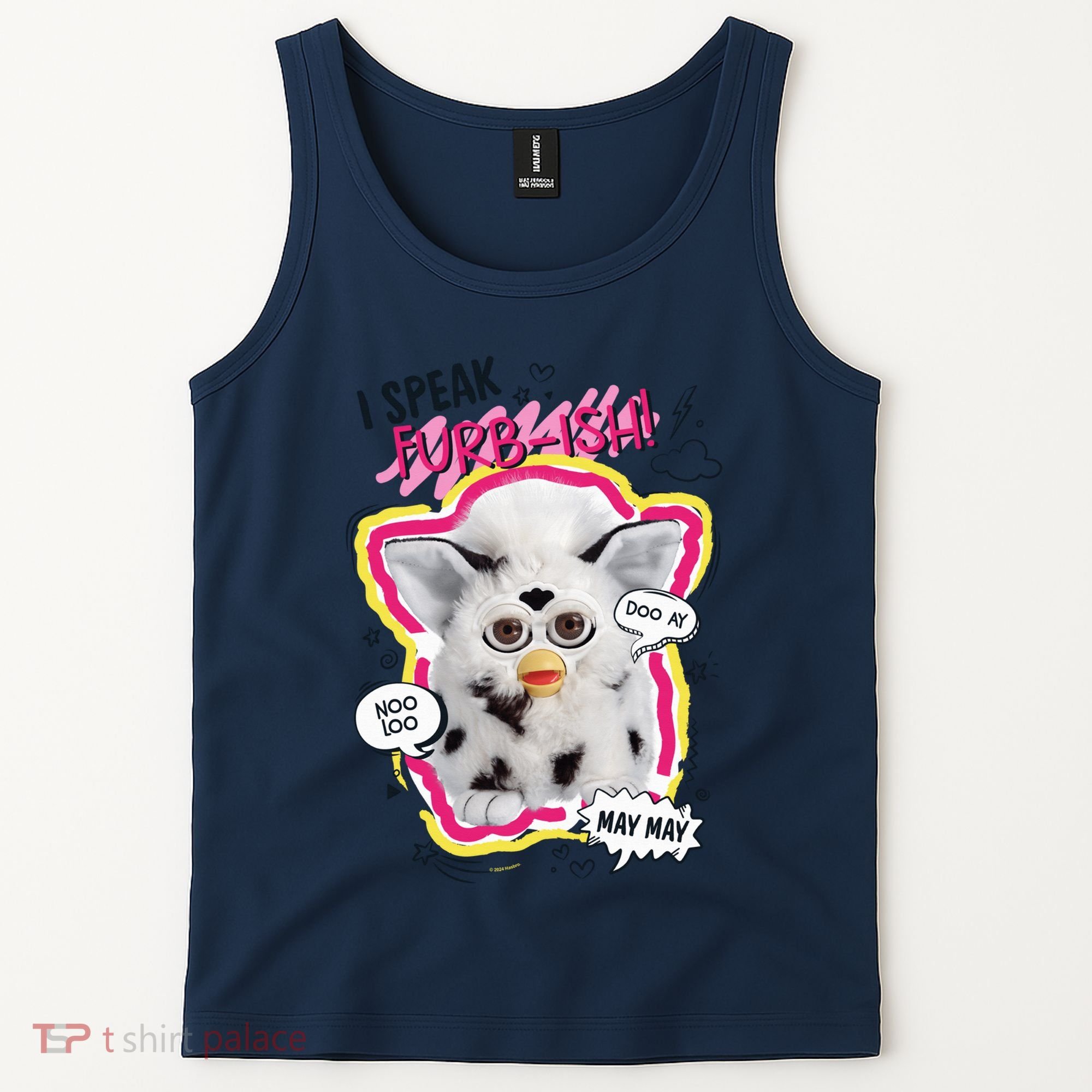 I Speak Furbish! Snowball Retro Vibes Big Chest Tank Top