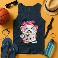 I Speak Furbish! Snowball Retro Vibes Big Chest Tank Top thumb 4
