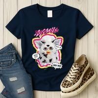 I Speak Furbish! Snowball Retro Vibes Big Chest Women's T-Shirt thumb 3