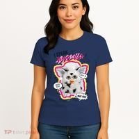I Speak Furbish! Snowball Retro Vibes Big Chest Women's T-Shirt thumb 4