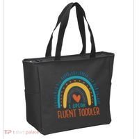 I Speak Fluent Toddler Funny Tote Bag thumb 2