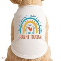I Speak Fluent Toddler Funny Doggie Tank thumb 0