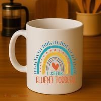 I Speak Fluent Toddler Funny Coffee Mug thumb 4