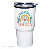 I Speak Fluent Toddler Funny Tumbler thumb 0