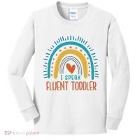 I Speak Fluent Toddler Funny Kids Long Sleeve Shirt thumb 0