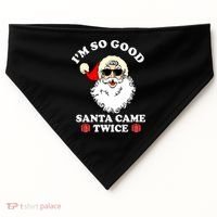 Im So Good Santa Came Twice Holiday USA-Made Doggie Bandana thumb 0
