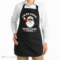 Im So Good Santa Came Twice Holiday Apron thumb 2