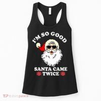Im So Good Santa Came Twice Holiday Women's Tank Top thumb 0