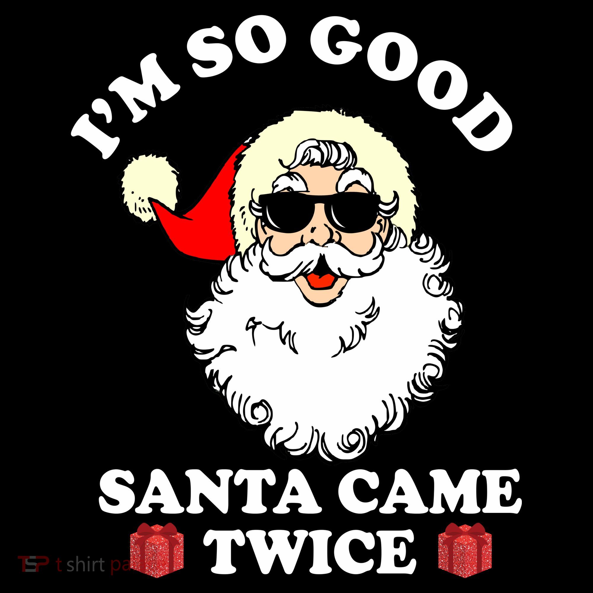 Im So Good Santa Came Twice Holiday Women's Tank Top