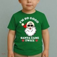 Im So Good Santa Came Twice Holiday Toddler T-Shirt thumb 2