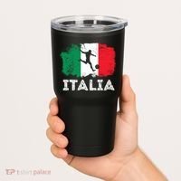 Italian soccer grunge flag Tumbler thumb 2