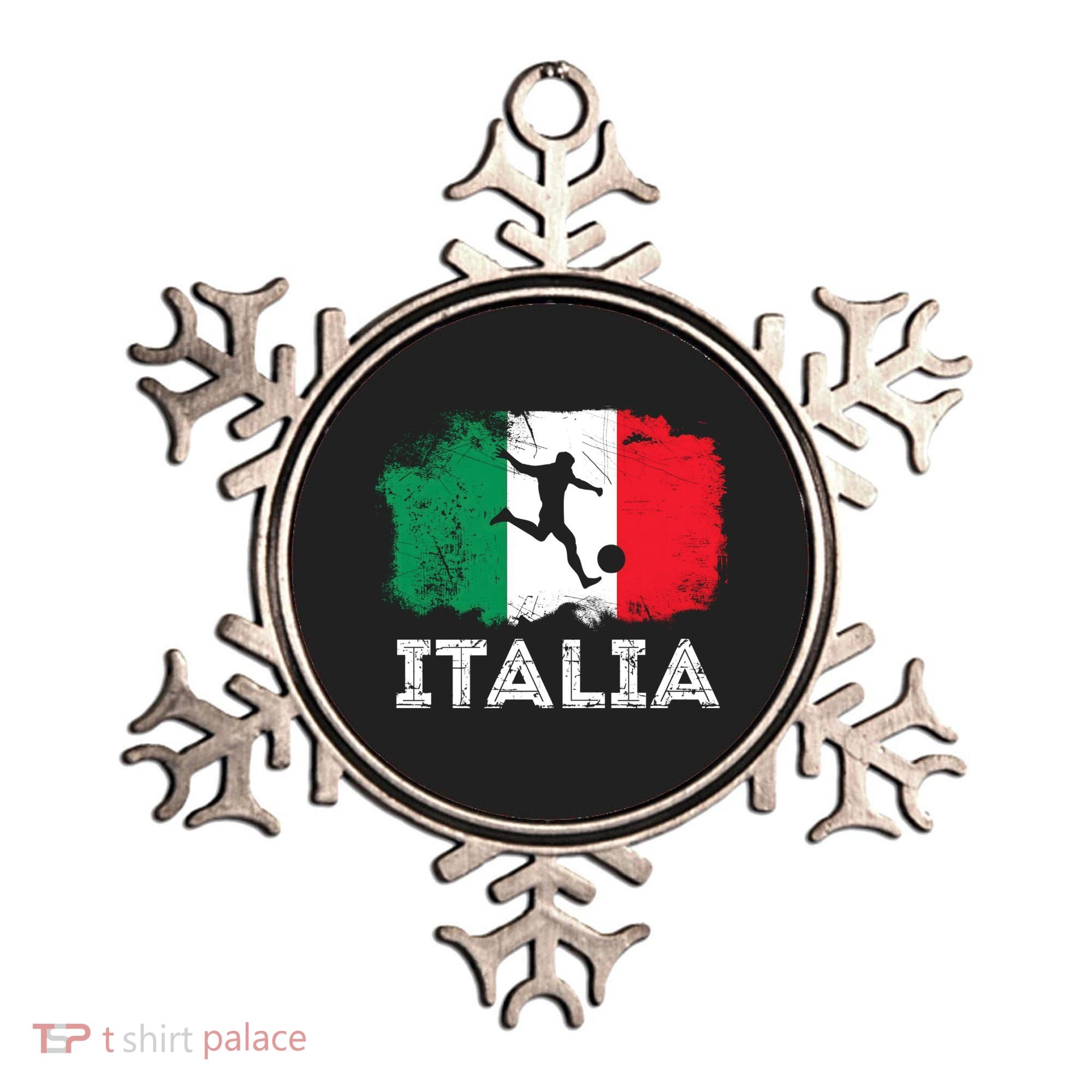 Italian soccer grunge flag Ornament