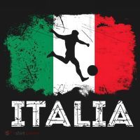 Italian soccer grunge flag Ornament thumb 1