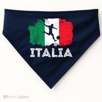 Italian soccer grunge flag USA-Made Doggie Bandana thumb 0