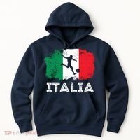 Italian soccer grunge flag Hoodie thumb 0