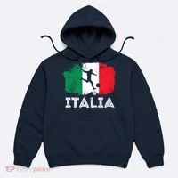 Italian soccer grunge flag Hoodie thumb 0