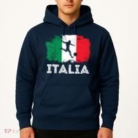 Italian soccer grunge flag Hoodie thumb 2
