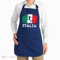 Italian soccer grunge flag Apron thumb 2