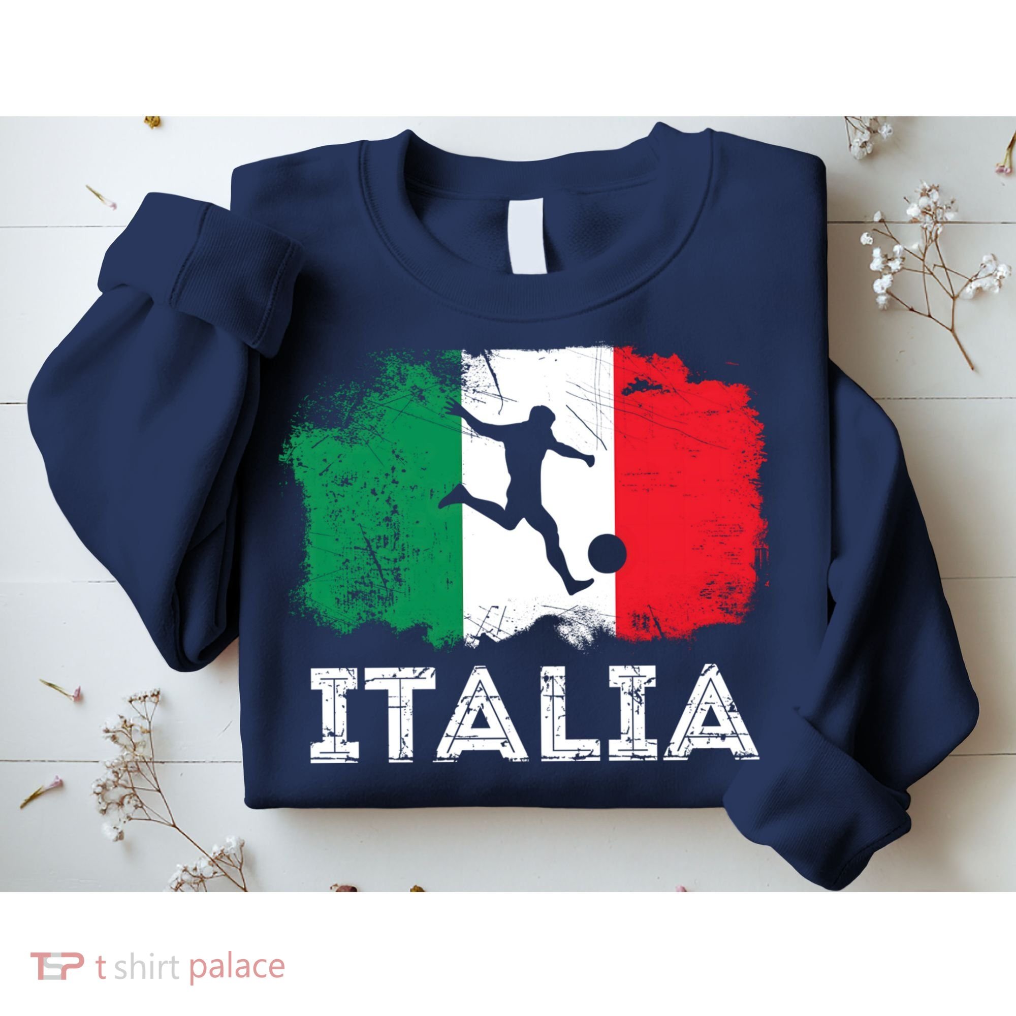 Italian soccer grunge flag Sweatshirt
