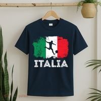 Italian soccer grunge flag T-Shirt thumb 2