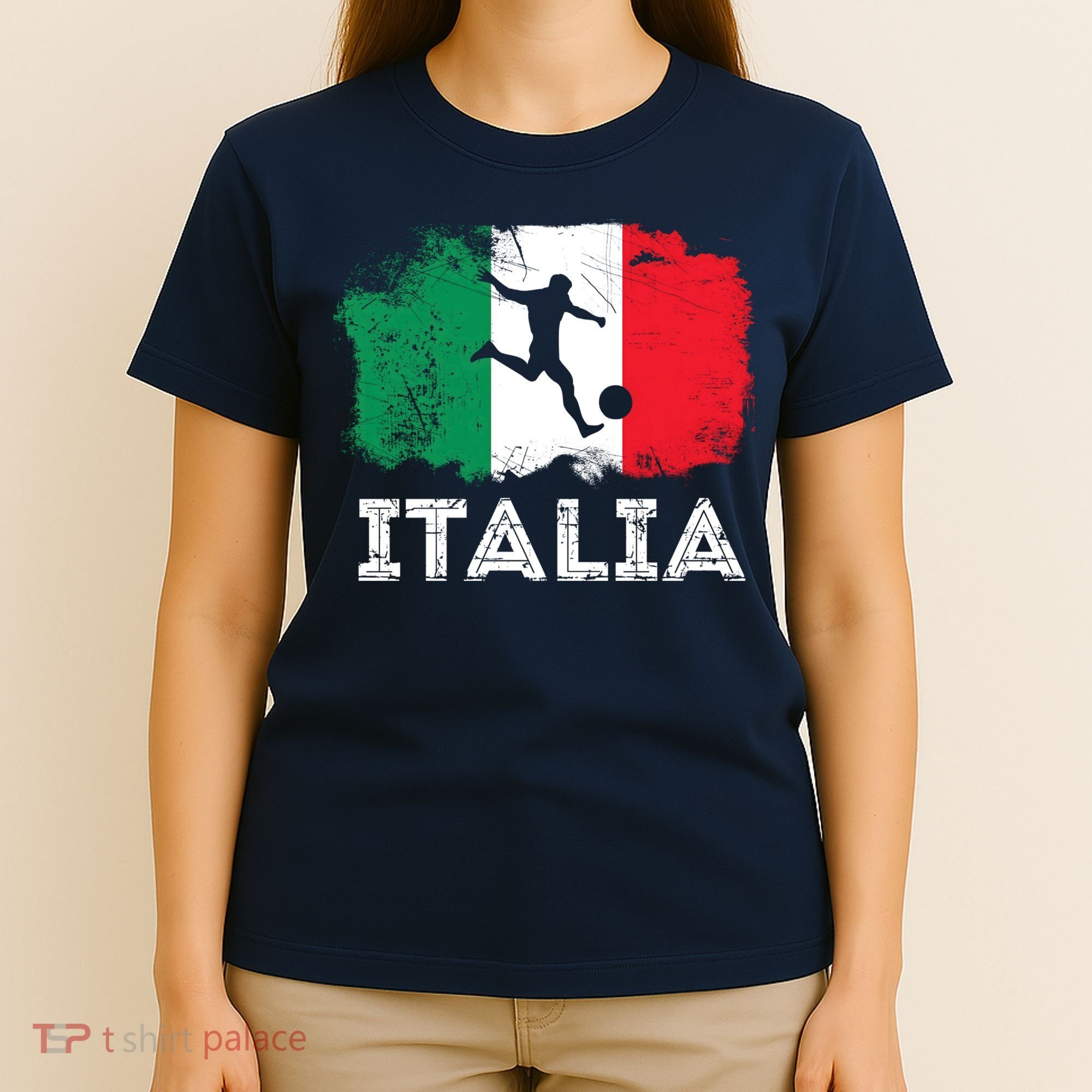 Italian soccer grunge flag T-Shirt