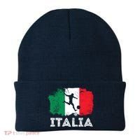 Italian soccer grunge flag Beanie thumb 0