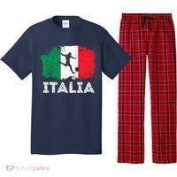 Italian soccer grunge flag Pajama Set thumb 0