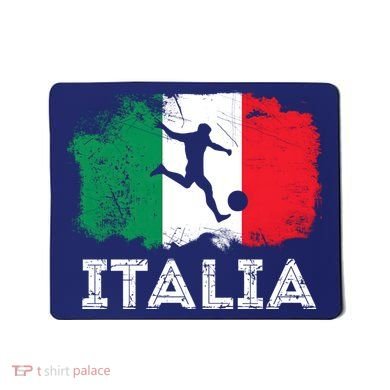 Italian soccer grunge flag Mousepad
