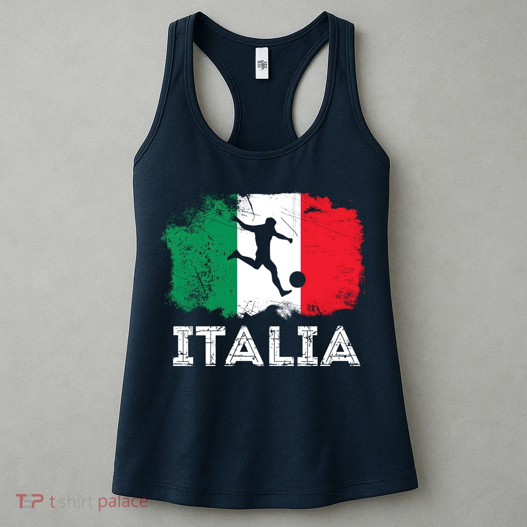 Italian soccer grunge flag Women's Tank Top