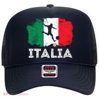 Italian soccer grunge flag Hat thumb 0