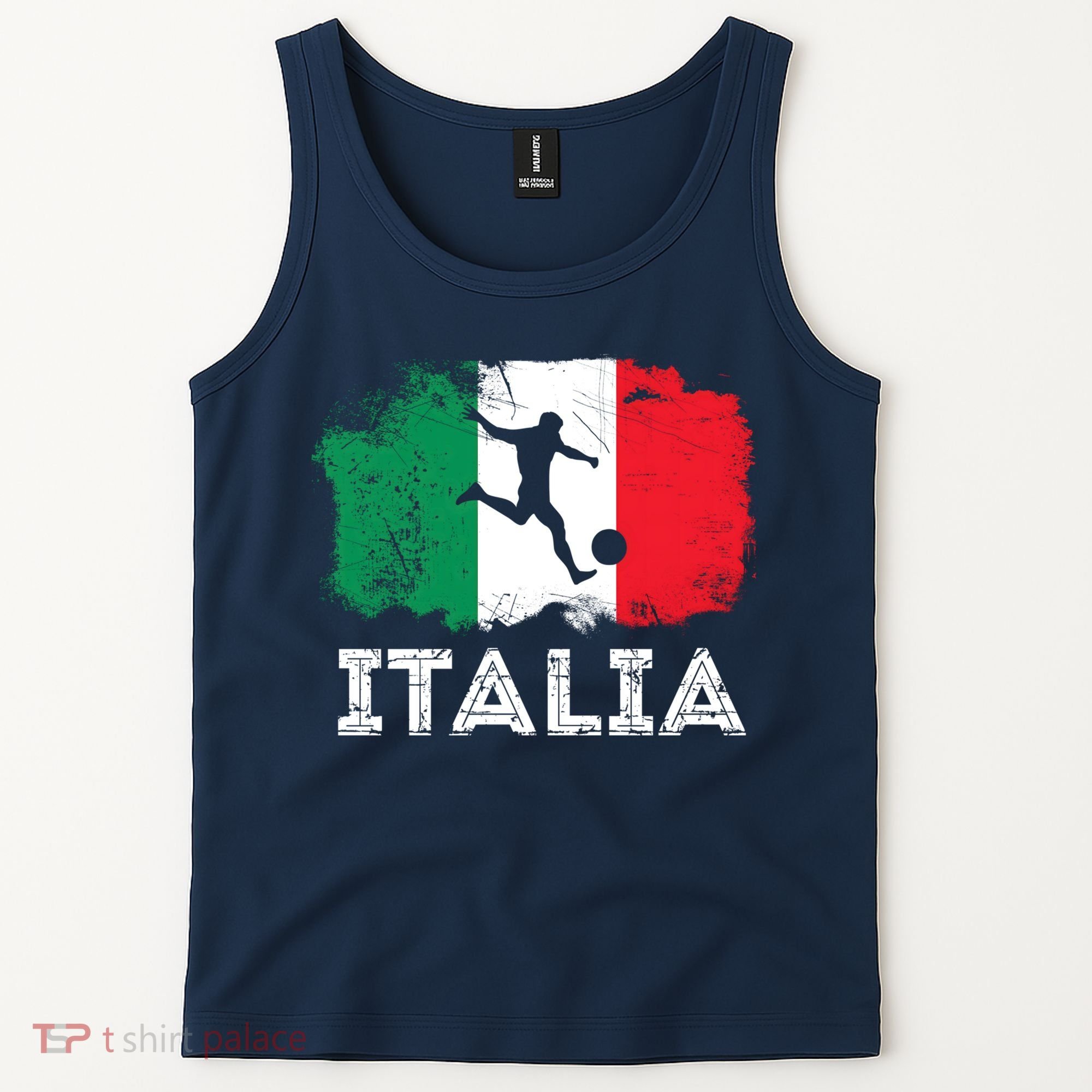 Italian soccer grunge flag Tank Top
