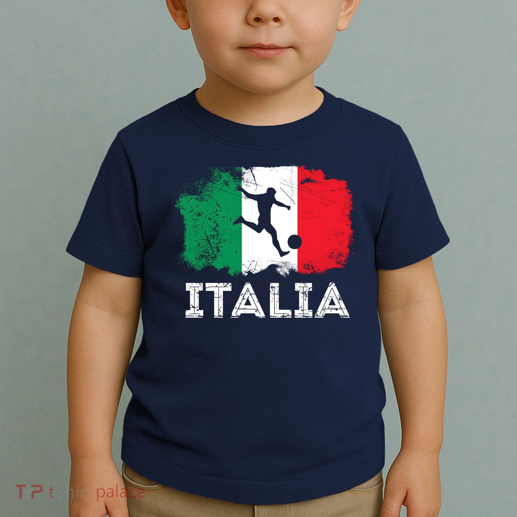 Italian soccer grunge flag Toddler T-Shirt