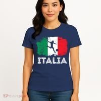 Italian soccer grunge flag Women's T-Shirt thumb 4