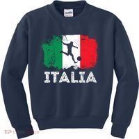Italian soccer grunge flag Kids Sweatshirt thumb 0