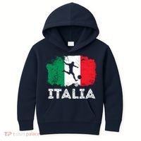 Italian soccer grunge flag Kids Hoodie thumb 0