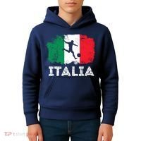 Italian soccer grunge flag Kids Hoodie thumb 4
