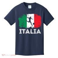 Italian soccer grunge flag Kids T-Shirt thumb 0