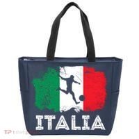 Italian soccer grunge flag Tote Bag thumb 0