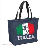 Italian soccer grunge flag Tote Bag thumb 2