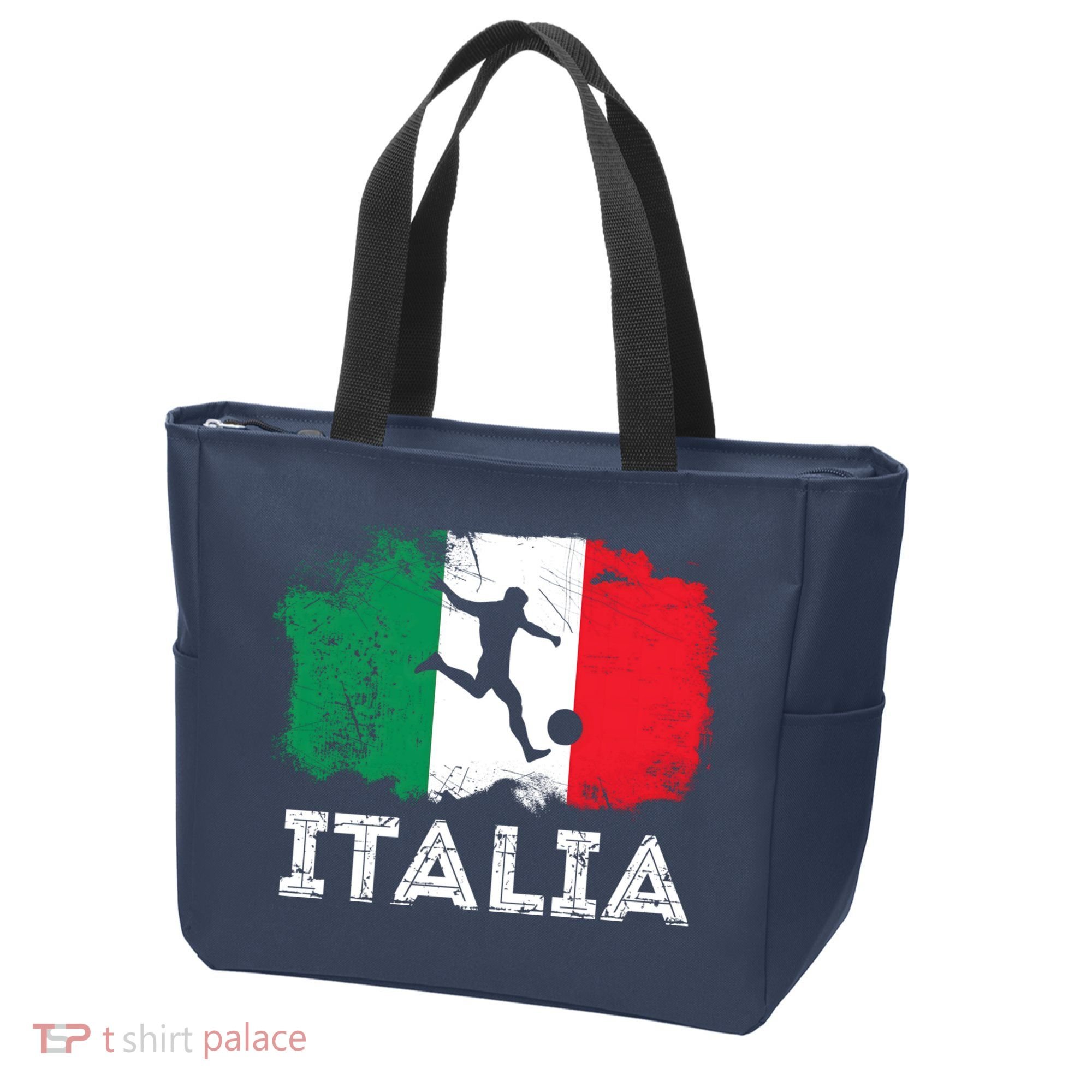 Italian soccer grunge flag Tote Bag