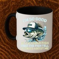 Im So Good At Catching Fish That The Fish Tell Stories Coffee Mug thumb 2