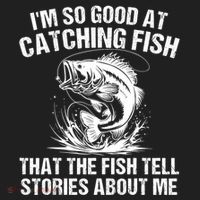 Im So Good At Catching Fish That The Fish Tell Stories About Me Beanie thumb 2