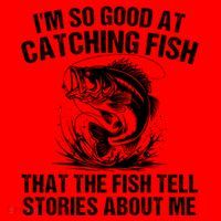 Im So Good At Catching Fish That The Fish Tell Stories About Me Santa Hat thumb 1