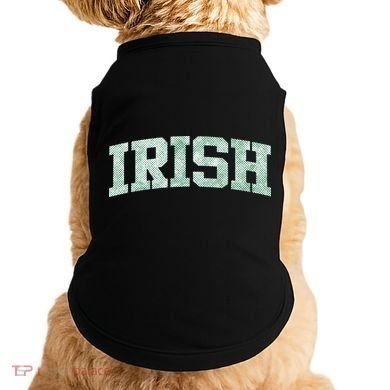 Irish Shamrock Green Plaid Vintage Doggie Tank