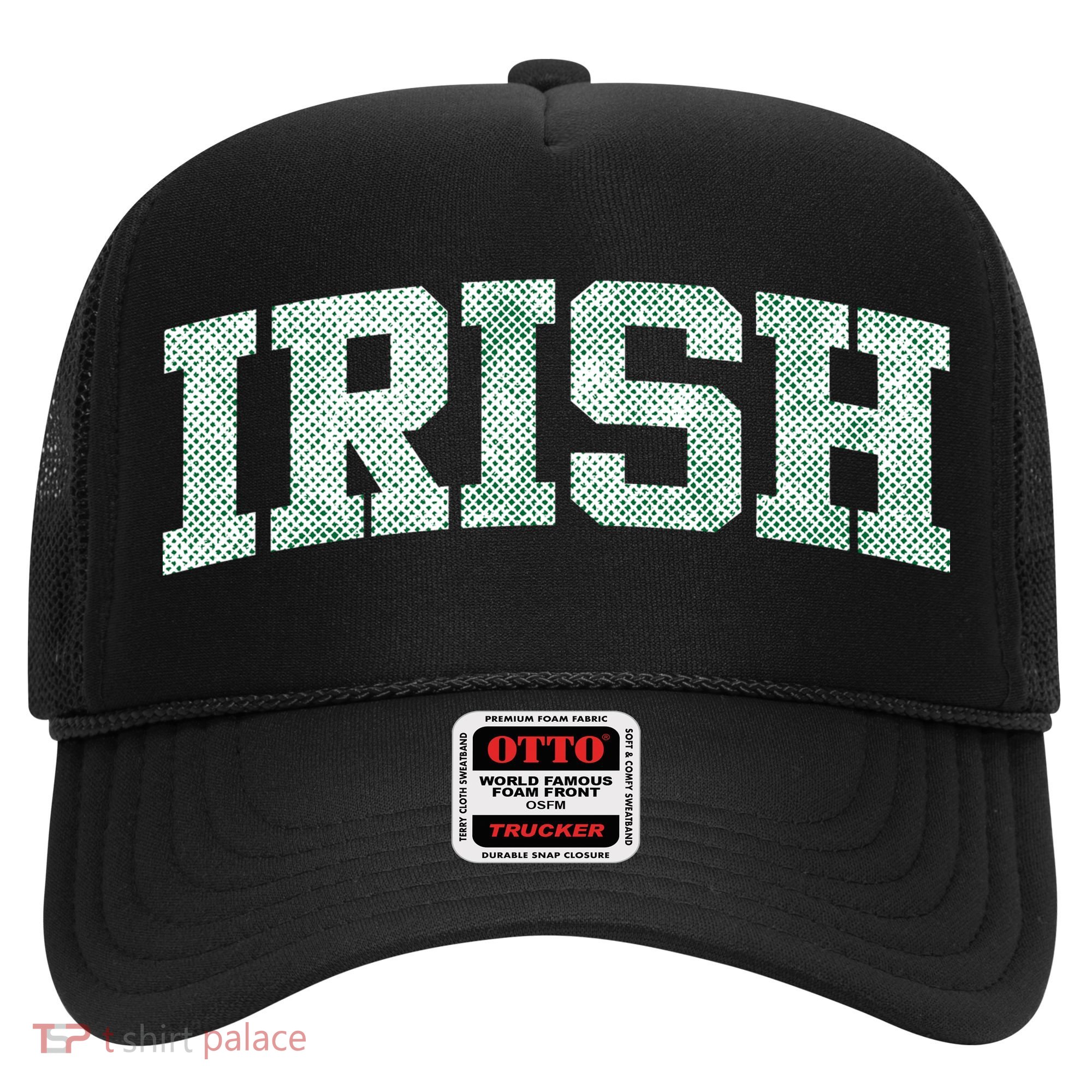 Irish Shamrock Green Plaid Vintage Hat