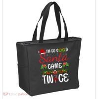 I'm So Good Santa Came Twice Tote Bag thumb 2