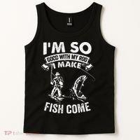 I'm So Good With My Rod I Make Fish Come Tank Top thumb 2