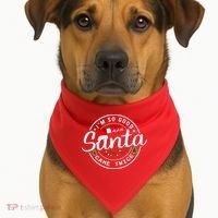 Im So Good Santa Came Twice Funny Christmas Logo USA-Made Doggie Bandana thumb 1